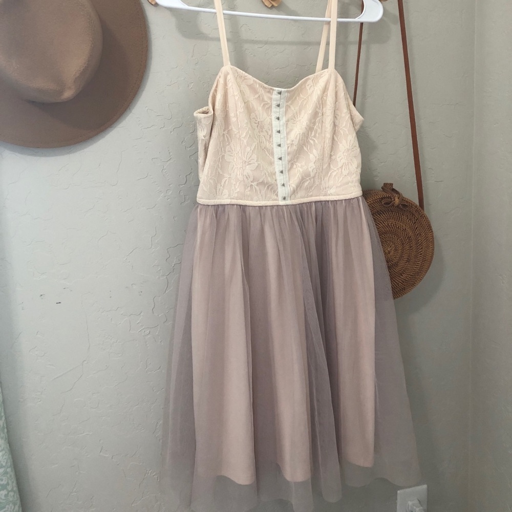 Target lace dress with tulle skirt